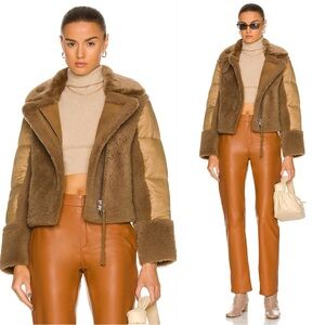 Shoreditch Ski Club Lena Shearling Puffer Jacket